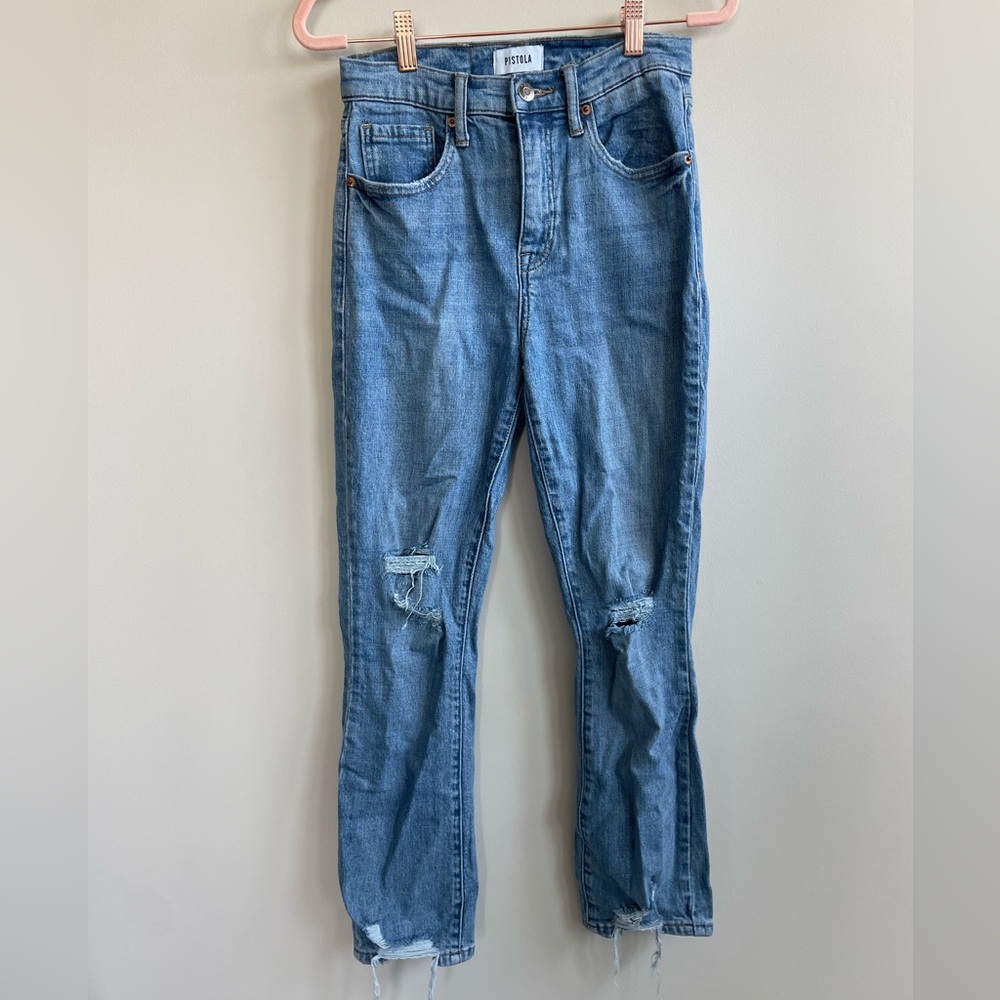 Pistola Distressed Denim Jeans